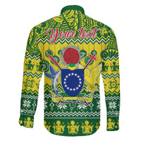 Personalised Cook Islands Christmas Family Matching Tank Maxi Dress and Hawaiian Shirt Santa Beach Meri Kiritimiti LT9 - Polynesian Pride