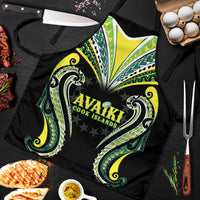 Rugby Cook Islands Avaiki Apron Black Kuki Airani Tribal Maori Inspired LT9 Black - Polynesian Pride