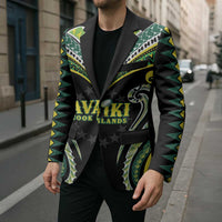 Custom Rugby Cook Islands Avaiki Blazer Black Kuki Airani Tribal Maori Inspired LT9 - Polynesian Pride