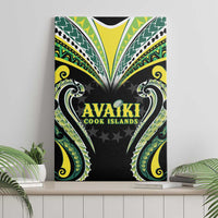 Rugby Cook Islands Avaiki Canvas Wall Art Black Kuki Airani Tribal Maori Inspired LT9 - Polynesian Pride