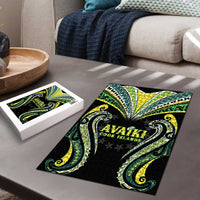 Rugby Cook Islands Avaiki Puzzle Black Kuki Airani Tribal Maori Inspired LT9 - Polynesian Pride