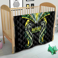 Rugby Cook Islands Avaiki Quilt Black Kuki Airani Tribal Maori Inspired LT9 - Polynesian Pride