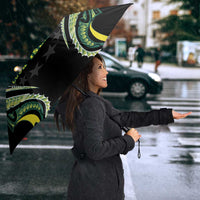 Rugby Cook Islands Avaiki Umbrella Black Kuki Airani Tribal Maori Inspired LT9 - Polynesian Pride
