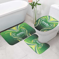 Rugby Cook Islands Avaiki Bathroom Set Green Kuki Airani Tribal Maori Inspired LT9 - Polynesian Pride