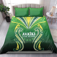Rugby Cook Islands Avaiki Bedding Set Green Kuki Airani Tribal Maori Inspired LT9 - Polynesian Pride