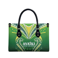 Rugby Cook Islands Avaiki Leather Bag Green Kuki Airani Tribal Maori Inspired LT9 - Polynesian Pride