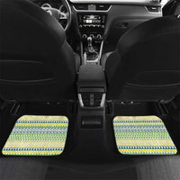 Custom Rugby Cook Islands Avaiki Car Mats White Kuki Airani Tribal Maori Inspired LT9 Set 2pcs - Back White - Polynesian Pride