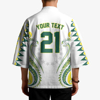 Custom Rugby Cook Islands Avaiki Kimono White Kuki Airani Tribal Maori Inspired LT9 - Polynesian Pride
