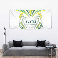 Rugby Cook Islands Avaiki Tapestry White Kuki Airani Tribal Maori Inspired LT9 - Polynesian Pride