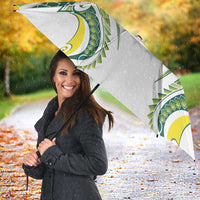 Rugby Cook Islands Avaiki Umbrella White Kuki Airani Tribal Maori Inspired LT9 - Polynesian Pride