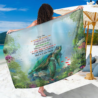 Polynesia Mother's Day Sarong Magnificent Sea Turtle Of Love and Gratitude LT9 One Size 44 x 66 inches Blue - Polynesian Pride