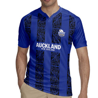 Custom Oceania Football NZ Auckland Rugby Jersey Maori Tribal Pattern