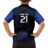 Custom Oceania Football NZ Auckland Hawaiian Shirt Minimal City Map Style LT9 - Polynesian Pride
