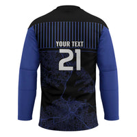 Custom Oceania Football NZ Auckland Hockey Jersey Minimal City Map Style LT9 - Polynesian Pride