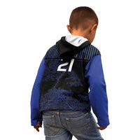 Custom Oceania Football NZ Auckland Kid Hoodie Minimal City Map Style