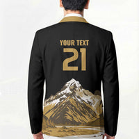 Custom Oceania Football NZ South Island Blazer Minimal Mount Cook Silhouette