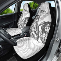 Aroha Maori Language Car Seat Cover Te Reo Maori Inspired Art LT9 - Polynesian Pride