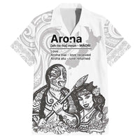 Aroha Maori Language Family Matching Puletasi and Hawaiian Shirt Te Reo Maori Inspired Art
