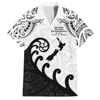 Kia Haka Maori language Hawaiian Shirt Te Reo Maori Inspired Art LT9 white - Polynesian Pride