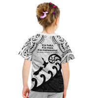 Kia Haka Maori language Kid T Shirt Te Reo Maori Inspired Art LT9 - Polynesian Pride
