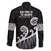 Kia Mau Ki To Ukaipo Family Matching Short Sleeve Bodycon Dress and Hawaiian Shirt Te Reo Maori Koru Fern Art