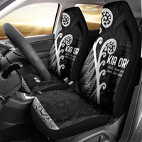 Kia Ora Maori Language Car Seat Cover Te Reo Maori Koru Fern Art LT9 - Polynesian Pride