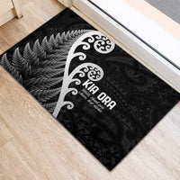 Kia Ora Maori Language Rubber Doormat Te Reo Maori Koru Fern Art