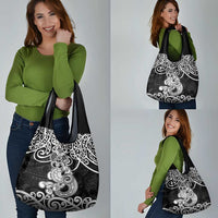 Te Reo Maori Tiki Inspired Art Grocery Bag