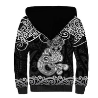 Te Reo Maori Tiki Inspired Art Sherpa Hoodie