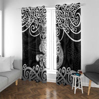 Te Reo Maori Tiki Inspired Art Window Curtain
