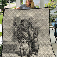 Whanau Maori Language Quilt Te Reo Maori Inspired Art LT9 Nude - Polynesian Pride