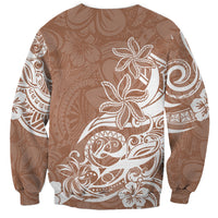 Polynesian Sunset Plumeria Sweatshirt Pacific Island Tribal Nude Style LT9 - Polynesian Pride
