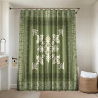 Hawaiian Quilt Block Design Bathroom Set Lime Hawaii Culture Motifs - Polynesian Pride