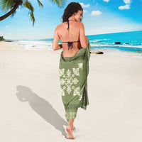 Hawaiian Quilt Block Design Sarong Lime Hawaii Culture Motifs - Polynesian Pride