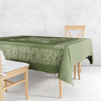 Hawaiian Quilt Block Design Tablecloth Lime Hawaii Culture Motifs - Polynesian Pride