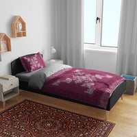 Hawaiian Quilt Block Design Bedding Set Pink Hawaii Culture Motifs LT9 - Polynesian Pride