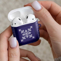 Hawaiian Quilt Block Design AirPods Case Purple Hawaii Culture Motifs LT9 - Polynesian Pride