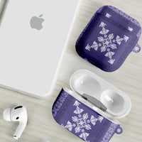 Hawaiian Quilt Block Design AirPods Case Purple Hawaii Culture Motifs LT9 - Polynesian Pride