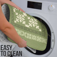 Hawaiian Quilt Pattern Bathroom Set Lime Hawaii Culture Tropical - Polynesian Pride