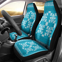 Hawaiian Quilt Pattern Car Seat Cover Teal Hawaii Culture Tropical - Polynesian Pride