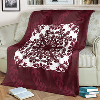 Palm Leaf Quilt Pattern Blanket Hawaii Culture Floral - Polynesian Pride