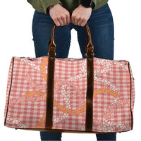 Pink Tropical Floral Palaka Travel Bag Hawaiian Quilt Pattern - Polynesian Pride