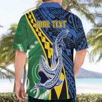 Personalised Crocodile and Shark Solomon Islands Hawaiian Shirt Polynesian Tribal Tattoo LT9 - Polynesian Pride