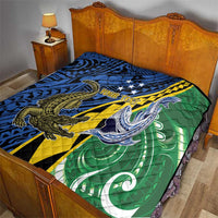 Personalised Crocodile and Shark Solomon Islands Quilt Polynesian Tribal Tattoo LT9 - Polynesian Pride