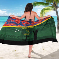 Personalised Solomon Islands Remembrance Day Sarong We Will Remember Them with Camouflage Style