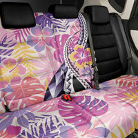 Aloha Vintage Hibiscus Lei Seamless Pattern Back Car Seat Cover - Polynesian Pride