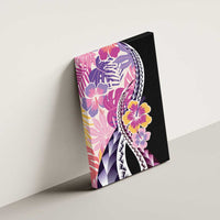 Aloha Vintage Hibiscus Lei Seamless Pattern Canvas Wall Art - Polynesian Pride