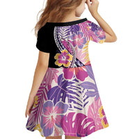 Aloha Vintage Hibiscus Lei Seamless Pattern Family Matching Mermaid Dress and Hawaiian Shirt - Polynesian Pride