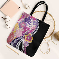 Aloha Vintage Hibiscus Lei Seamless Pattern Tote Bag - Polynesian Pride