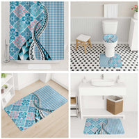 Aloha Vintage Palaka Floral Hawaiian Quilt Bathroom Set Uliuli Motif - Polynesian Pride